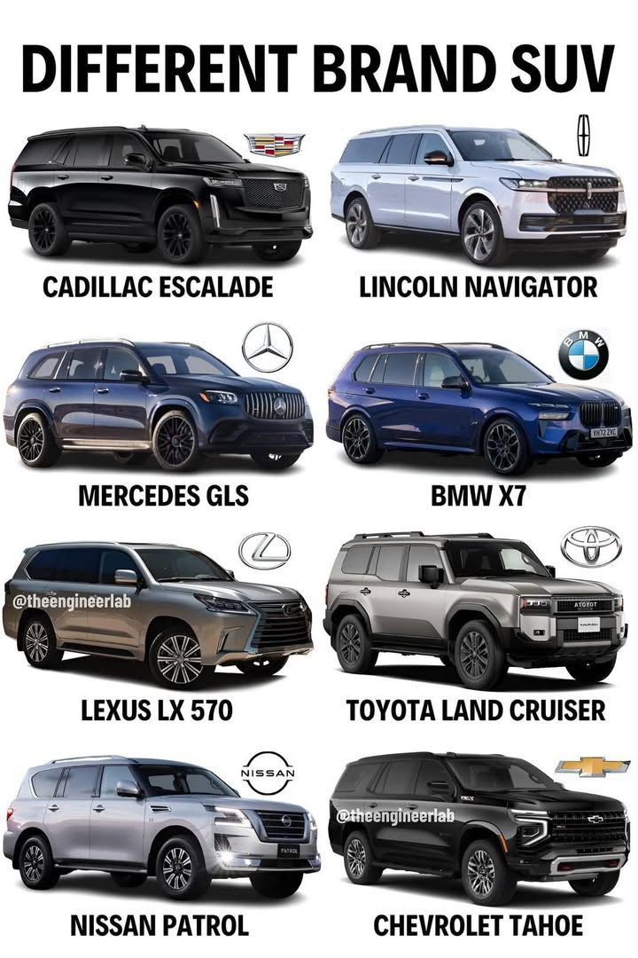 TheCleanCarClub's tweet photo. Which SUV you choosing https://t.co/luVhHrIbGd