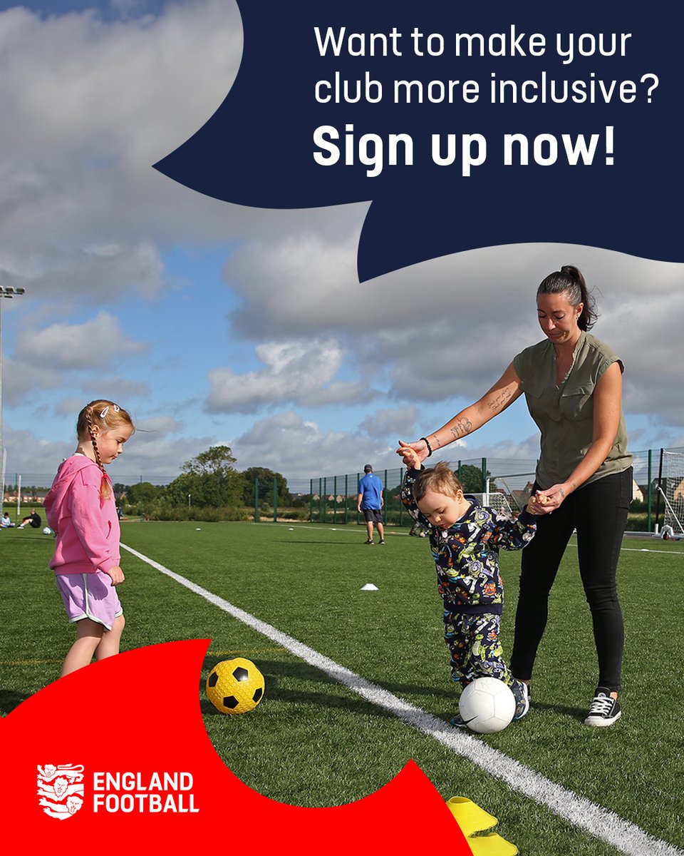 Join hundreds of clubs across England as they work towards becoming more inclusive with Disability Training For Clubs.

With face-to-face support and step-by-step guides available, why not sign up to a workshop near you?  ⚽

📅Derbyshire FA's workshop will be held on Monday 2nd