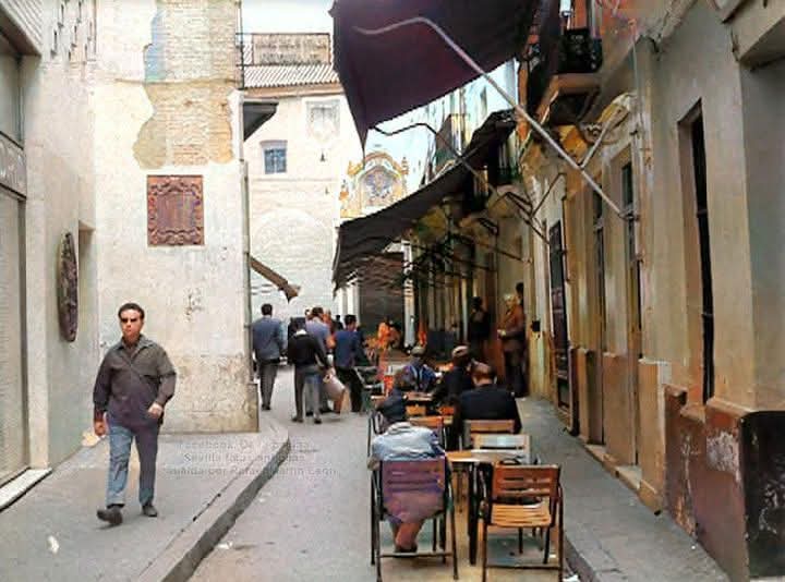 Calle General Polavieja en los años sesenta.