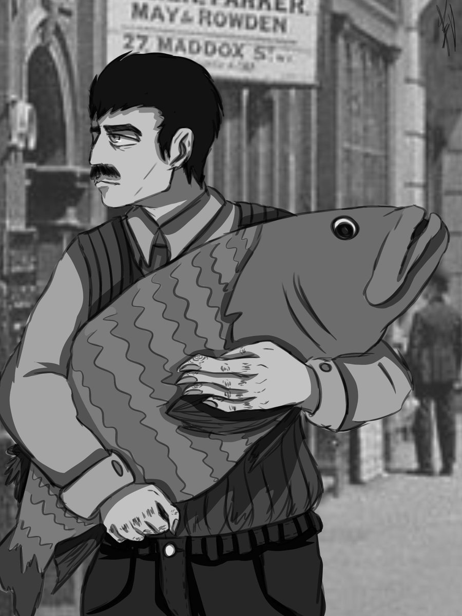 "No mister Drew, you cannot keep that fish with you"
JD: ":("
(First time in forever drawing him)
#BENDY #BATDR #JoeyDrew