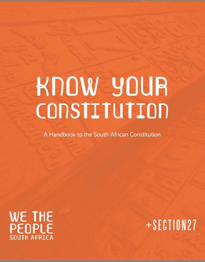 PRESS STATEMENT | Today, as South Africa marks the day the Constitution of South Africa was adopted, SECTION27 and <a href="/WeThePeopleSA/">WeThePeopleSA</a>  launch the Know Your Constitution Handbook 📘

In commemoration of 30 years since the Constitution was adopted, this plain-language resource helps