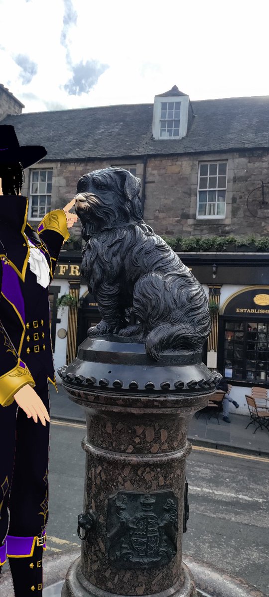 TheWarrGames's tweet photo. Since I was at #Edinburgh, I had to visit #Greyfriars Bobby. To keep it short, if you've ever watch "Hachi: A Dog's Tale", this is basically the same story, but way back in the 1870s. People come boot the snoot.
And yes, I was scolded by ghost tour guide Lydia.

#VTuber #Lore https://t.co/vEA2XiwjcS
