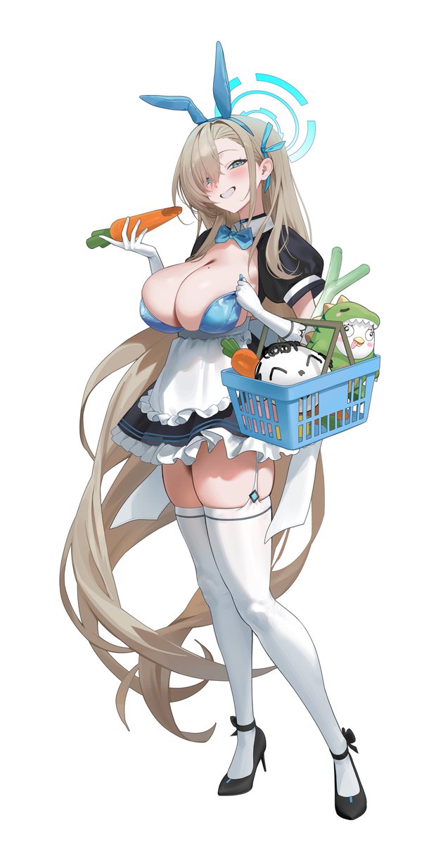 #ブルアカ
Bunny Maid Asuna💙 