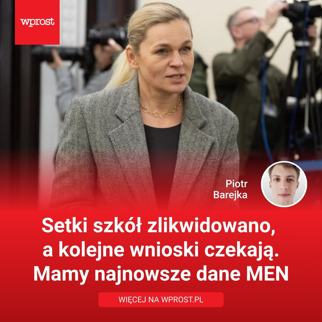 🔴 Rok w rok z mapy Polski znikają kolejne szkoły. Z danych, które przekazało nam <a href="/MEN_GOVPL/">Ministerstwo Edukacji Narodowej</a>, wynika, że od 2019 roku zlikwidowano prawie 900 placówek. 

🔴 Los kolejnych jest już przesądzony, choć MEN zapewnia, że chce ocalić najmniejsze szkoły.

🔗 SZCZEGÓŁY: