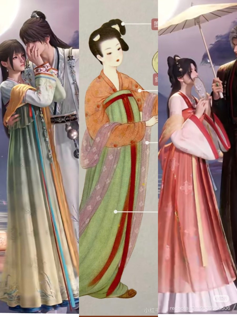 พสจันดูชอบชุด mc ตู้นี้มากๆ คุยและวิเคราะห์กันสนุกสนานแถมชมกันเยอะด้วย

⭐️ ราชวงศ์ซ่ง ตกแต่งด้วยมุกและเชือกถัก คลาสสิกแบบชาววัง
🍐 ราชวงศ์ซ่ง ชุดกระโปรงจีบแบบคลาสสิค ชุดเข้ากับหนุ่มบ้านหลี่
🐟 ราชวงศ์ถัง แบบคลาสสิคมีความฮั่นผสม เขาชมว่าเหมือนชุดที่เห็นในซีรีส์ประวัติศาสตร์