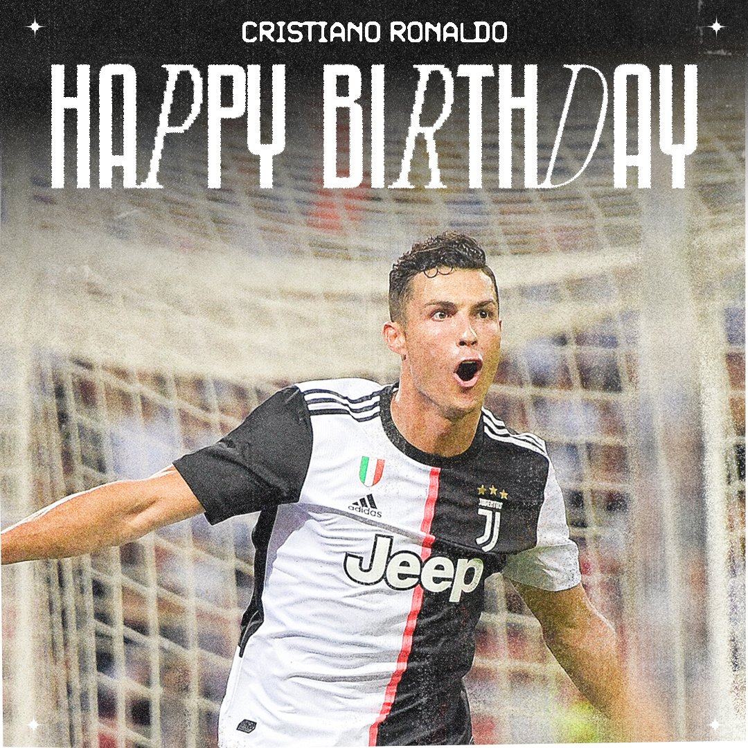 juventusfc's tweet image. Buon compleanno CR7! 🎂