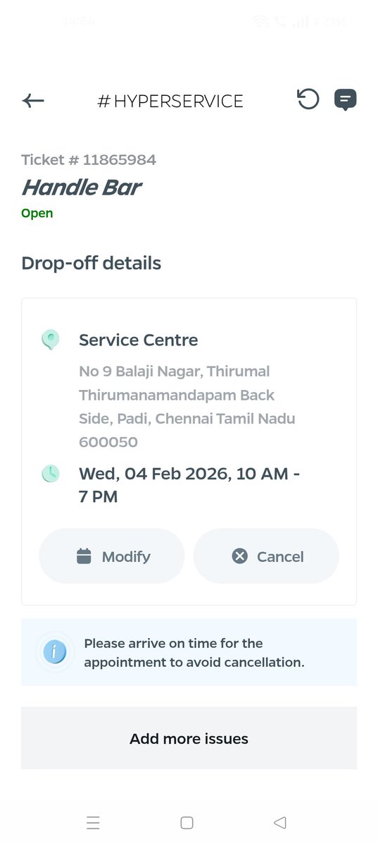 Sripaljainn's tweet photo. @OlaElectric @bhash bloody idiots, making fool out of customers. Nonsense people, when u people dont want to give service, why the hell you are booking service appointment. Metro city like chennai u have zero service center. U people are of zero ethics.
@nitin_gadkari @DMKITwing https://t.co/MvVwRh6OtA