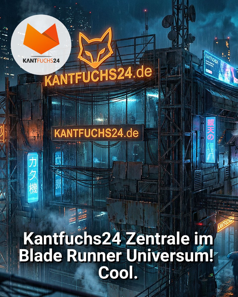 Neon flackert. Regen fällt. 🛸
#Kantfuchs24 HQ im Blade-Runner-Universum: schwebende Drohnen, #Chromkanten, Stahl, Synth-Vibes.
Zukunft? Läuft schon. 🔥

Metall ist hier nicht nur Material, sondern Lebensgefühl. 😂😎

#metallwelt #metaller #metallverarbeitung #diy #blech #stahl