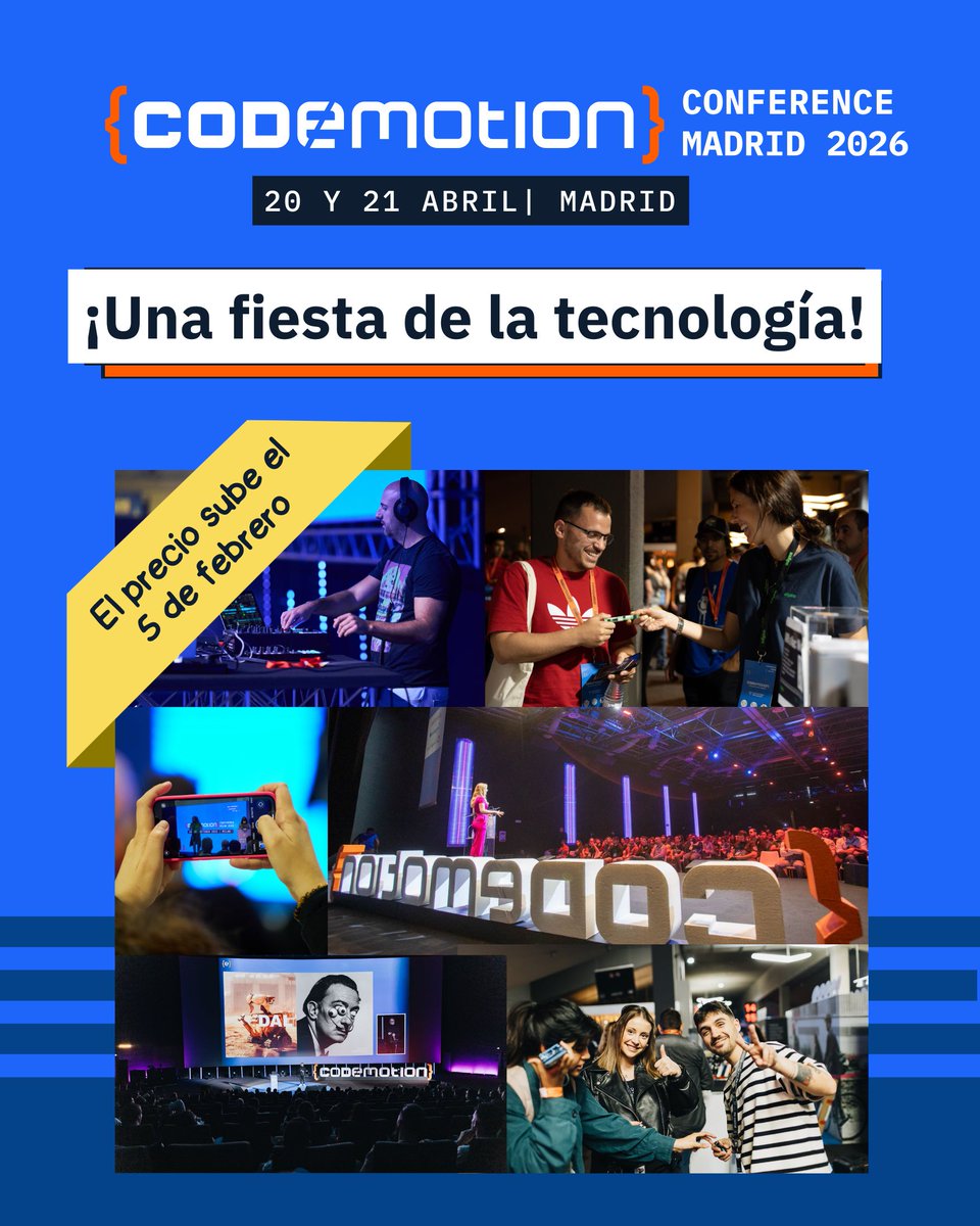 Codemotion Madrid tweet media