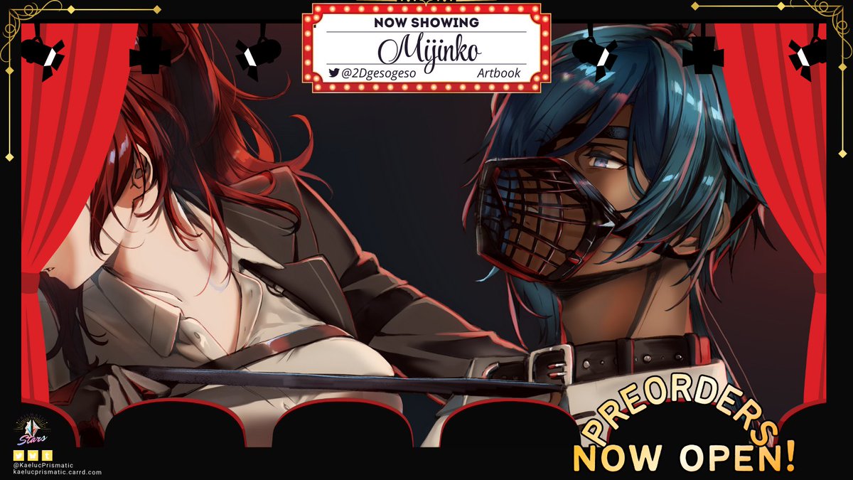 📷Zine作品のティザーです

ついに作品の予約が開始されました。アートブックとノベルティで参加してます！また良きサムネをいただいたので添付。

他メンバーの作品も素敵なものばかりなので、ご興味のある方は是非。

予約👉：kaelucprismatic.bigcartel.com

#kaeluc #ガイディル #PrismaticStarsKaeluc