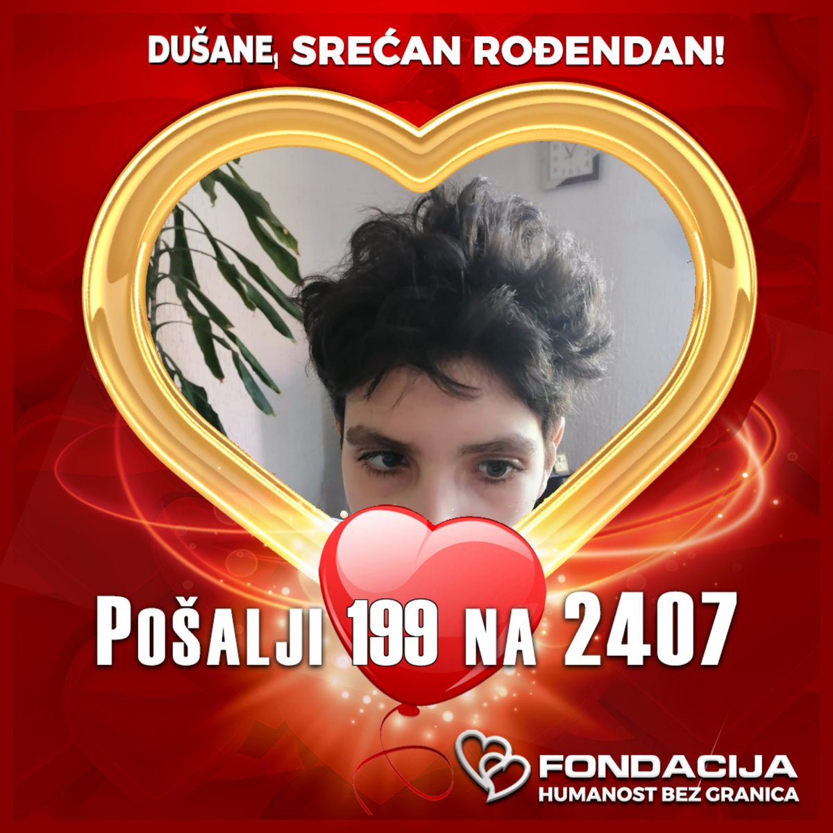 Naš Dušan danas proslavlja 18. rođendan! ❤️🥳🎉🍀🎂⭐️