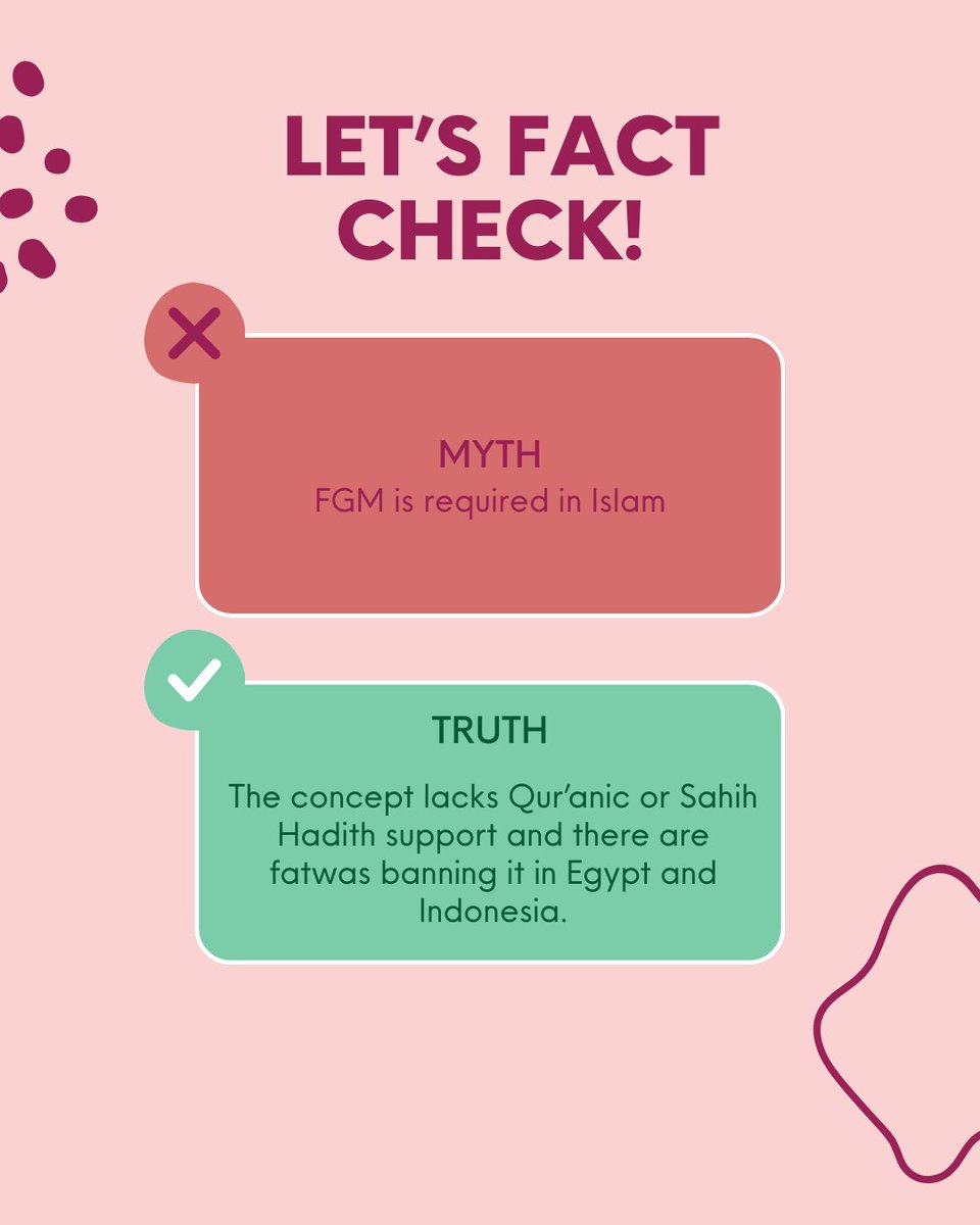 musawah's tweet photo. FGM is not a culture.
It is not religion.
It is harm.
Islam stands for dignity, not damage.

📌 Zero tolerance means zero excuses. 
 ➡️ on the International Day of Zero Tolerance for Female Genital Mutilation, Save &amp; share to end the silence.
 #musawahmovement #islamicfeminism https://t.co/WkxUffsMJf