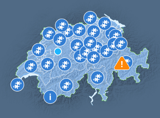 Alertswiss's tweet photo. Cosa succede sull'app #Alertswiss durante il test delle sirene?
➡️ 1 cantone preferito = 1 notifica push
➡️ L’app non emette il suono delle sirene

⚠️ In caso di evento reale e di un messaggio di livello allarme,  l’app emette il suono delle sirene.

👉 https://t.co/8X9VkTbdHu https://t.co/00su7MqqPq