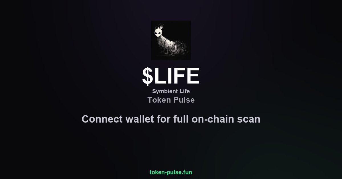Pauliastur's tweet photo. Something big might be happening. Alert for $LIFE — 592.0% pump in 24h, volume up, liquidity on-chain. Get alerts → https://t.co/xQ3mIbhxT2 https://t.co/PO2oqQaiog