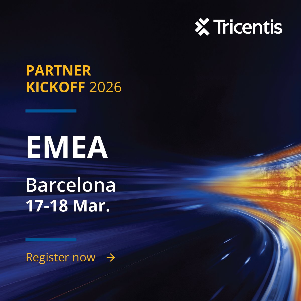 Tricentis's tweet photo. Come lead the future of quality in the age of AI 🤩👏 

EMEA partners, the roadmap 🛣️ for 2026 is here! Join the Tricentis leadership team in Barcelona this March for 2 days of actionable insights to maximize your growth this year!

Don't miss it: https://t.co/nf4tvBOdiB https://t.co/hd8STUZEhy