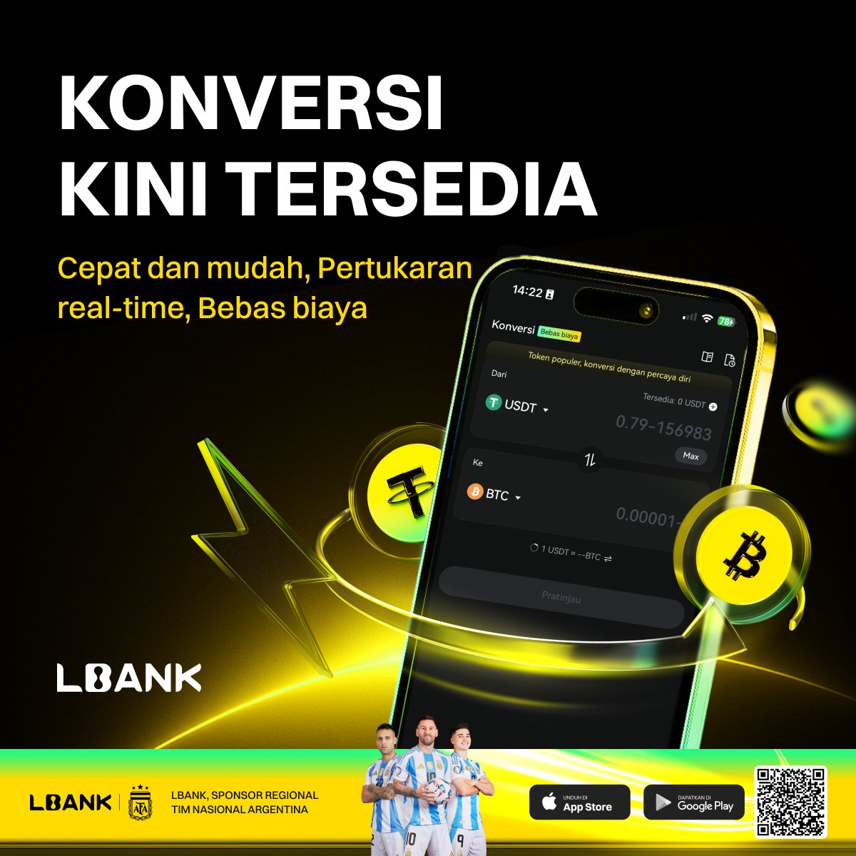 Convert sekarang sudah live di LBank 🚀

Tukar cepat dan mudah
Eksekusi real time
0 biaya

Tukar token populer secara instan, tanpa pasangan trading, tanpa kerumitan, cukup convert dan langsung jalan.

Coba sekarang 👇
lbank.com/convert?icode=…

#LBank #Crypto #Convert #ZeroFees