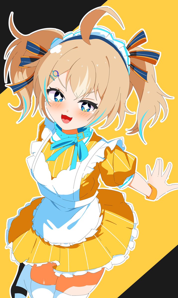 usi_yui's tweet photo. メイドのひなちゃん！
 #ひなた成長記録 #イラスト https://t.co/ucdh64jypn