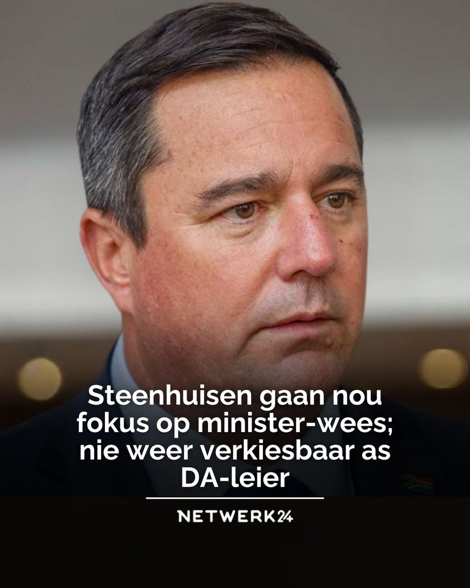 Netwerk24's tweet image. John Steenhuisen het Woensdag in Durban bevestig dat hy hom in April nie weer beskikbaar gaan stel as DA-leier nie. ||#JohnSteenhuisen #DA #netwerk24 #nuusinafrikaans #afrikaansenuus
brnw.ch/21wZDZm