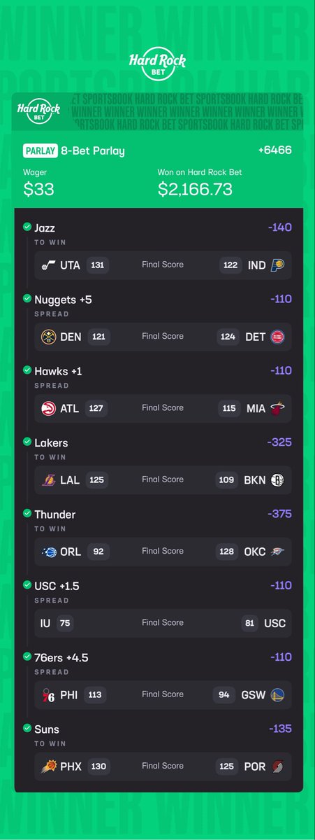 swish_mp3's tweet image. @520Hen Crashout Parlay … I put some sauce on it but you saved Valentine’s Day🙏