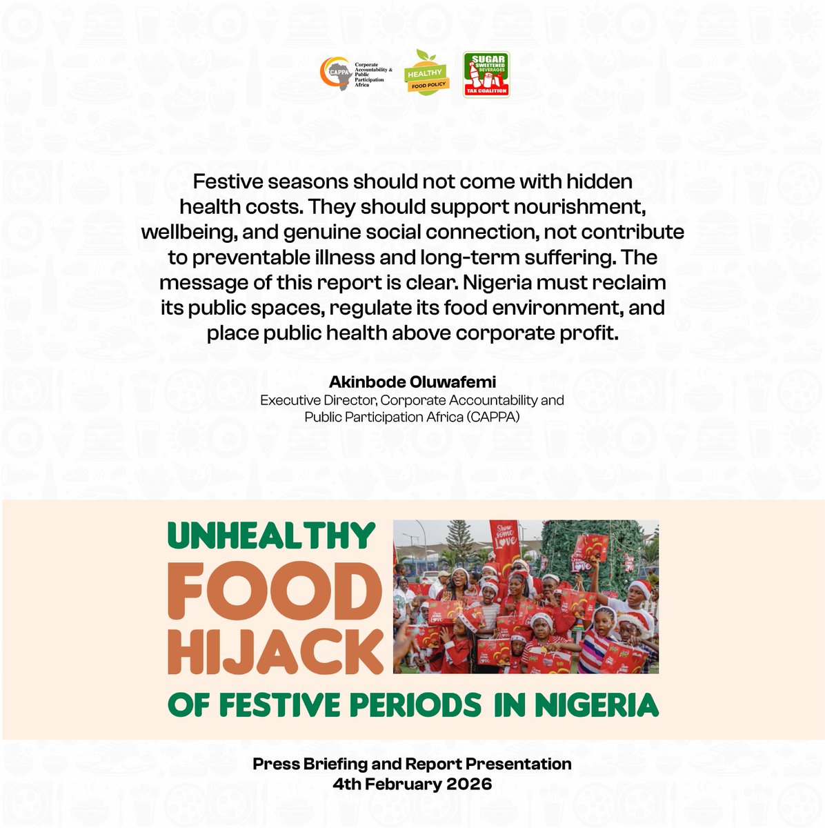 HealthyFood_NG's tweet photo. @CAPPAfrica @ZDooshima @bodufemi - @bodufemi @CAPPAfrica
#SSBTax #ReduceSalt #HealthyFoodPolicy https://t.co/qaTYgdRGSp