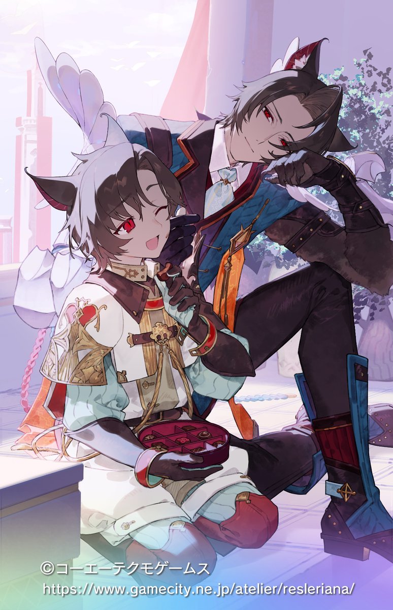 『レスレリアーナのアトリエ』
メモリア「甘い幸せに満たされて」描き下ろしました～
バレンタインイベもよろしくね