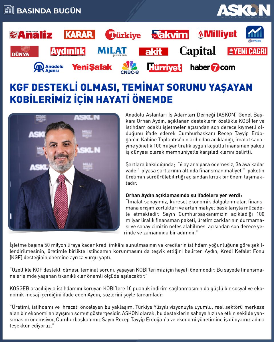 #Basında Bugün #ASKON