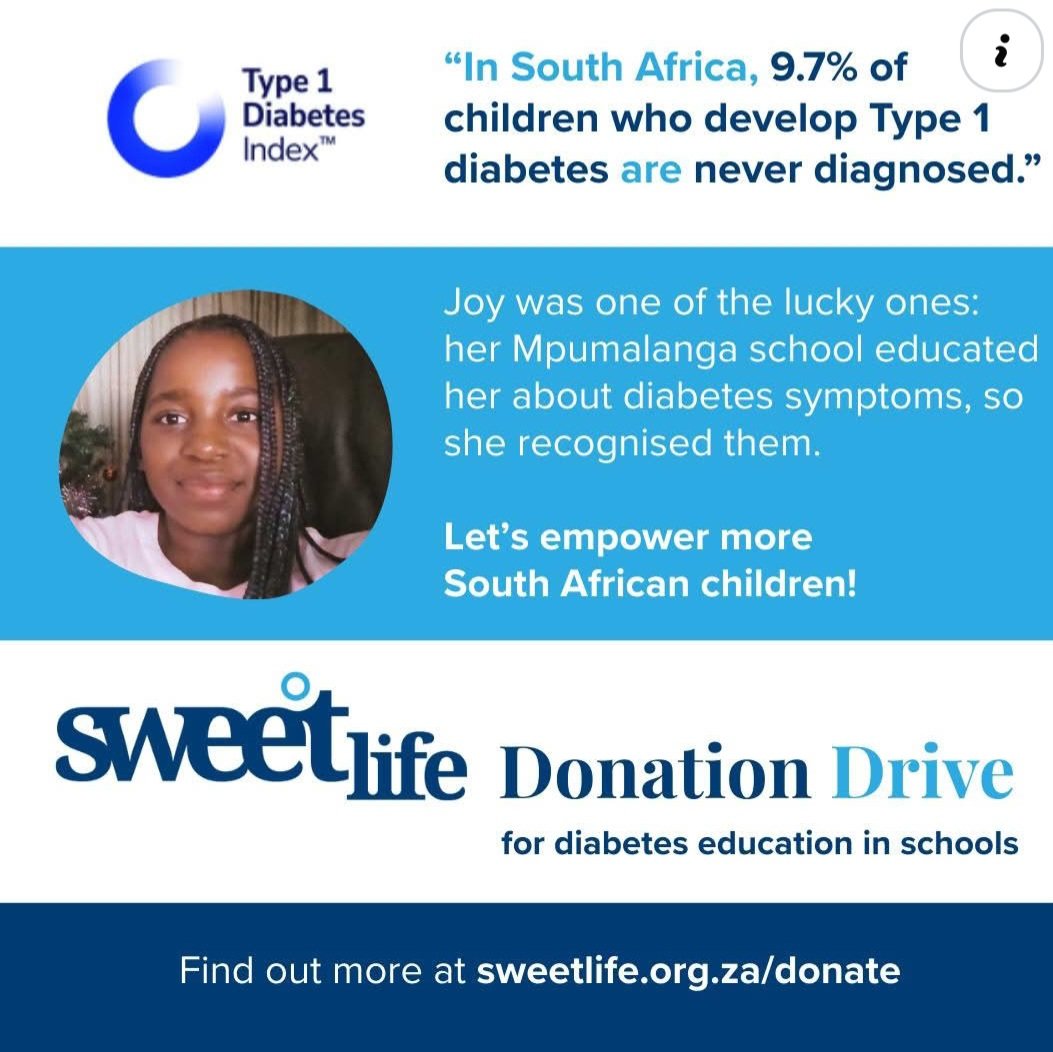 SaDiabetic's tweet photo. Friends, please help. 💙
There are so many kids with diabetes &amp; we're raising funds for diabetes education in schools, and we're asking each of our community members to donate R100 to make it happen. 💪
To donate, go to https://t.co/5t2Vx08bNL - all donations are tax-deductible! https://t.co/RWV1aQzsBn