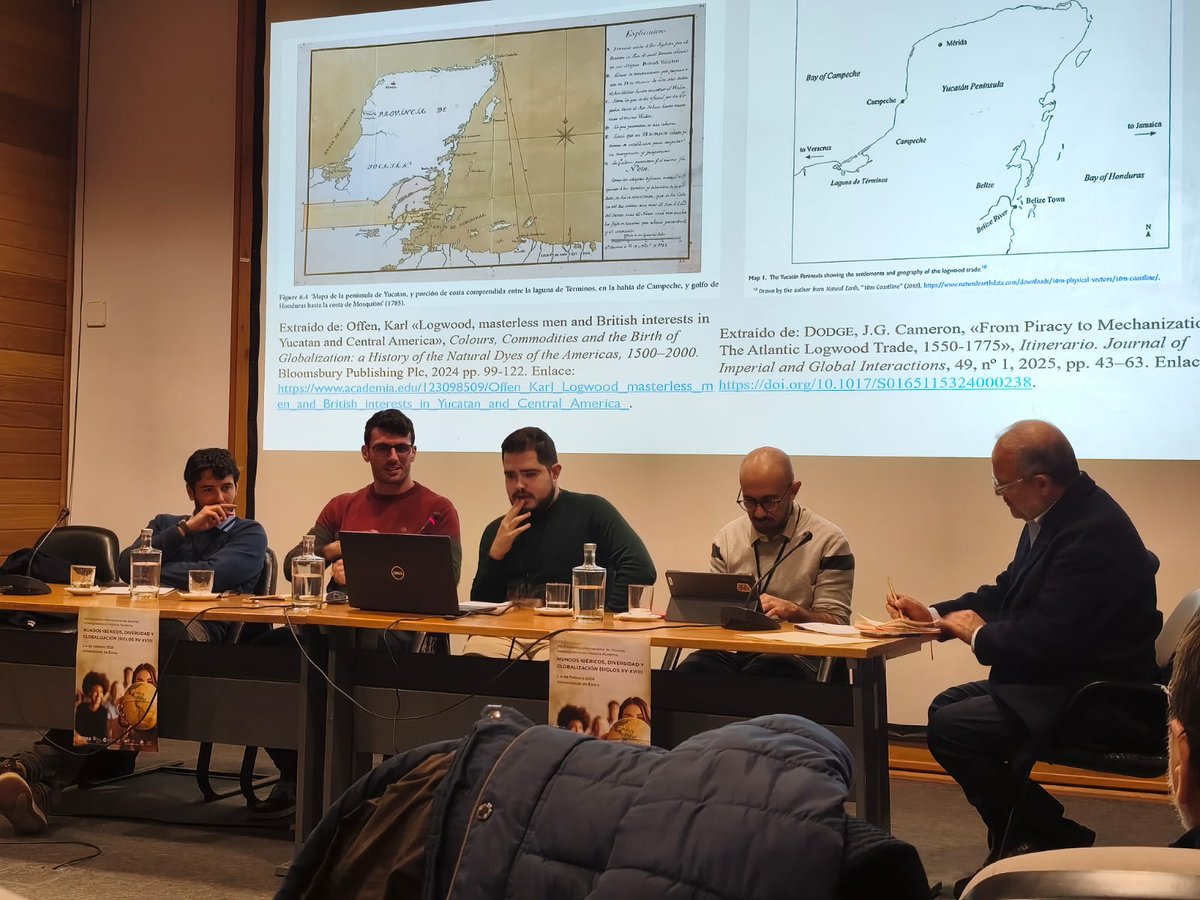 HistoriaMod's tweet photo. @JulianMS_1998, @LuisBorja740915  y Carlos Navarro (bec. colaboración), han participado  en el VIII Encuentro Internacional de Jóvenes Investigadores en Hª Moderna organizado por la FEHM, este año con el título "Mundos ibéricos, diversidad y globalización (siglos XV-XVIII)" 🗺️📚 https://t.co/okByU2QaLE
