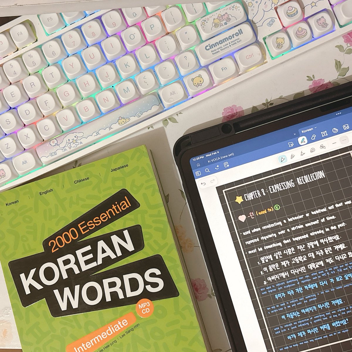 I was hoping I could start with 2000 Korean Words Intermediate but I am swamped with work!!!! 😩 #studytwt #langtwt