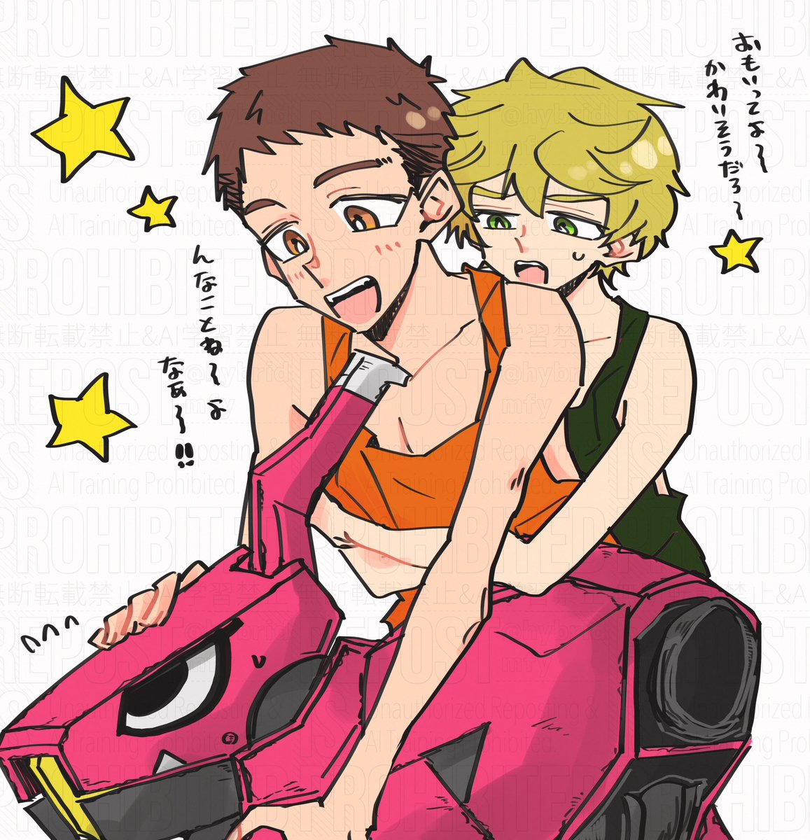 ちびシノユとお疲れちび流星号くん 