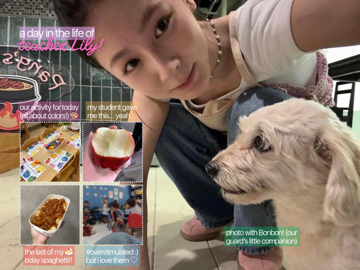 qogojuice's tweet photo. 🌈🍡🪄🦐
✏️ 🥕
🌂 🖍️
it’s been a while since i’ve showed you what goes on in my life as a teacher! one word to describe my day: #overstimulating. imagine being given a half-eaten apple :) https://t.co/0W8sTyOnC9