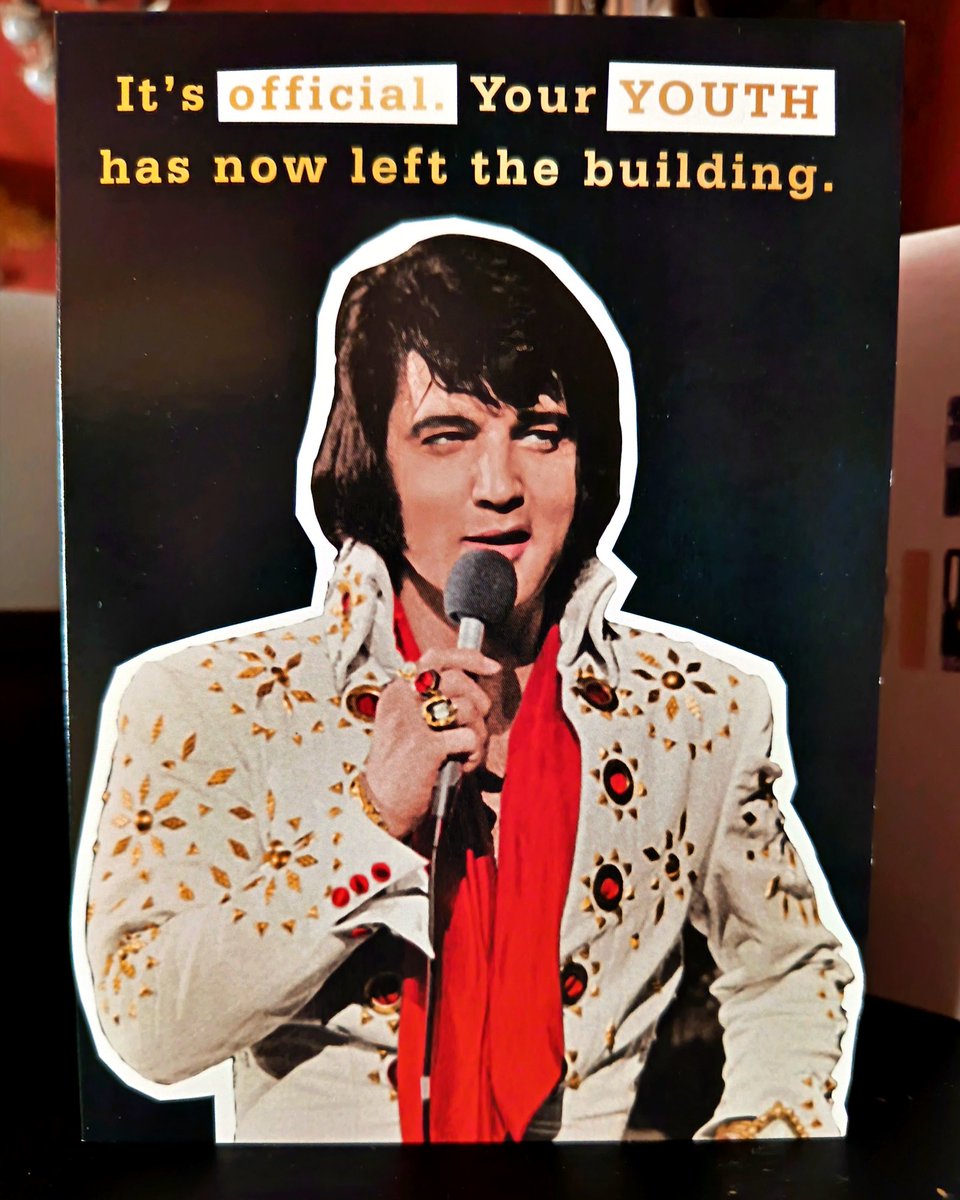 Whatadapperchap's tweet image. One of my birthday cards from yesterday. I suspect these words are something that many of us can relate to.

#Elvis