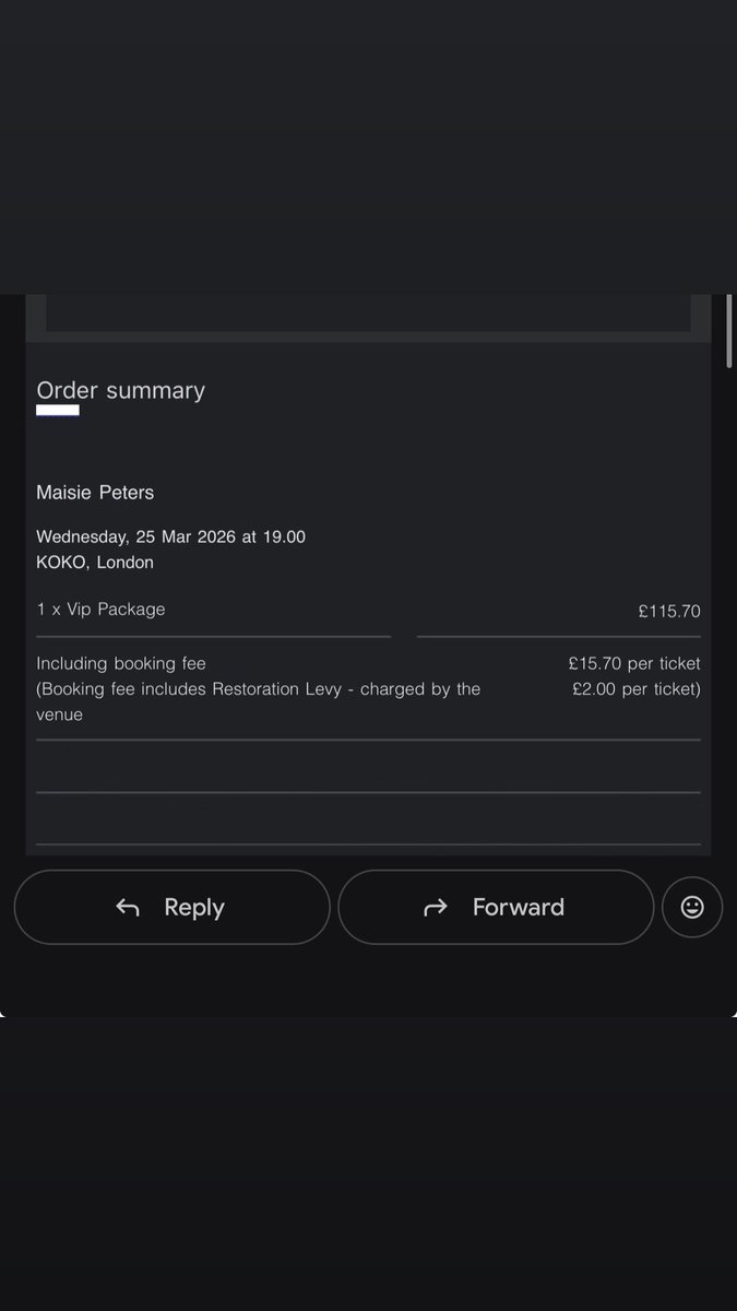SEE YOU IN LONDON MAISIEEE!