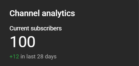 Adamath28's tweet photo. Thank you for a hundred subs! https://t.co/PQgLVv19q4