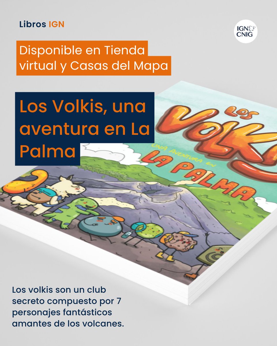 📘 «Los Volkis, una aventura en La Palma» ya está disponible en formato papel.

Una historia con 7 personajes fantásticos que te ayuda a entender la actividad volcánica, la prevención y el papel de las emergencias🌋

🛒 Papel en Tienda virtual y Casas del mapa: