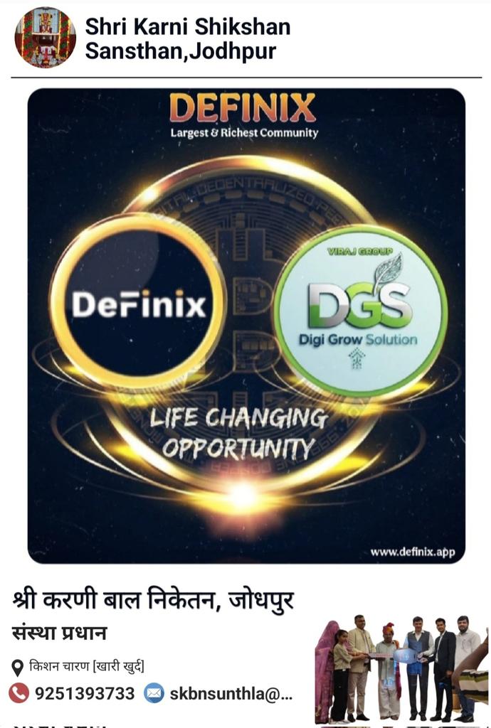 KishanBarath's tweet photo. @DefinixApp 
Cryptocurrencies have the potential to redefine how we view money, banking, and even governance. By holding crypto, you’re part of a financial revolution that could have a lasting impact on the world. https://t.co/6dPNGyqCvo