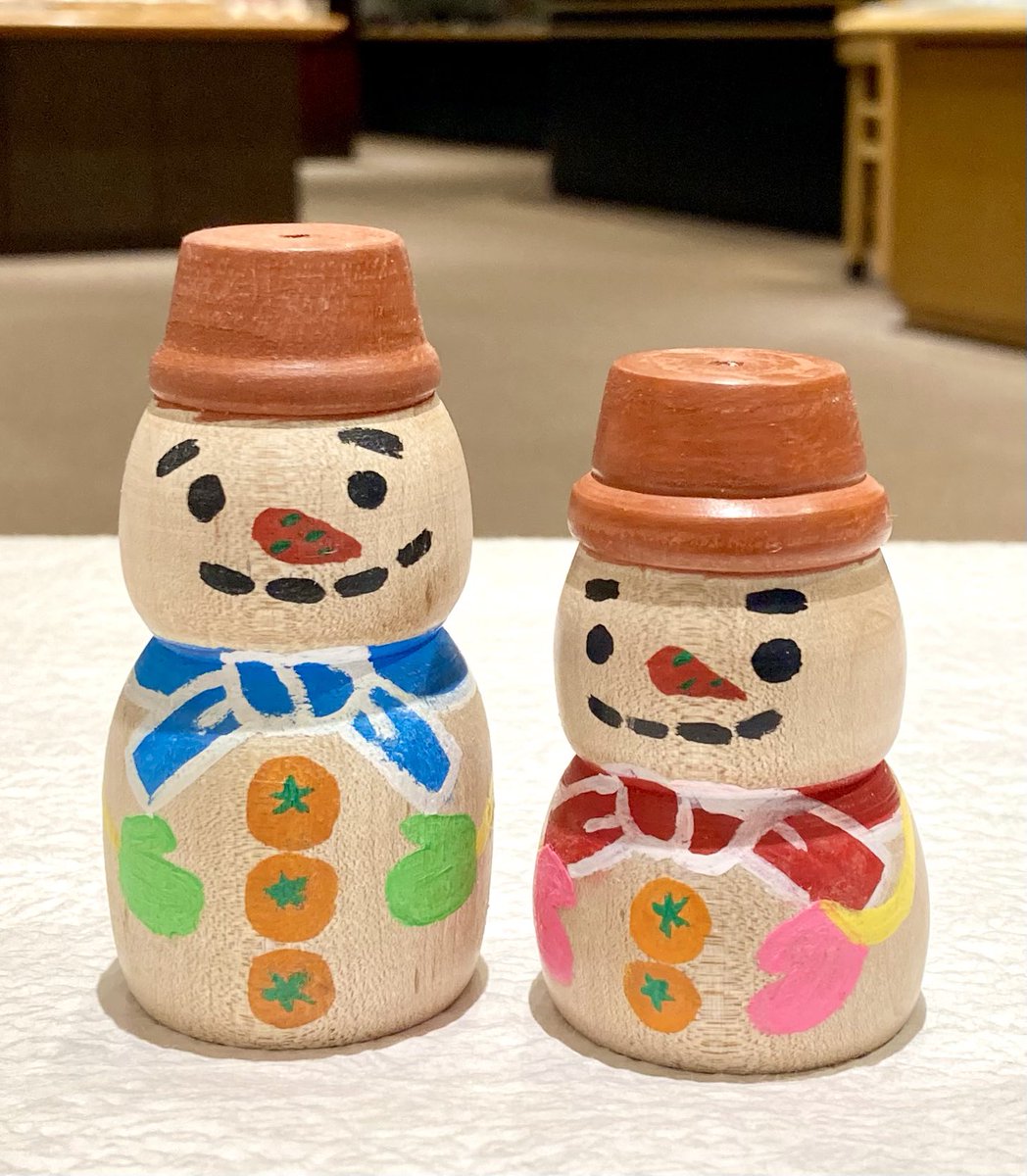 冬のこけし 春のこけし 今日は立春🌸 小松里佳作品展 遠刈田系 小松