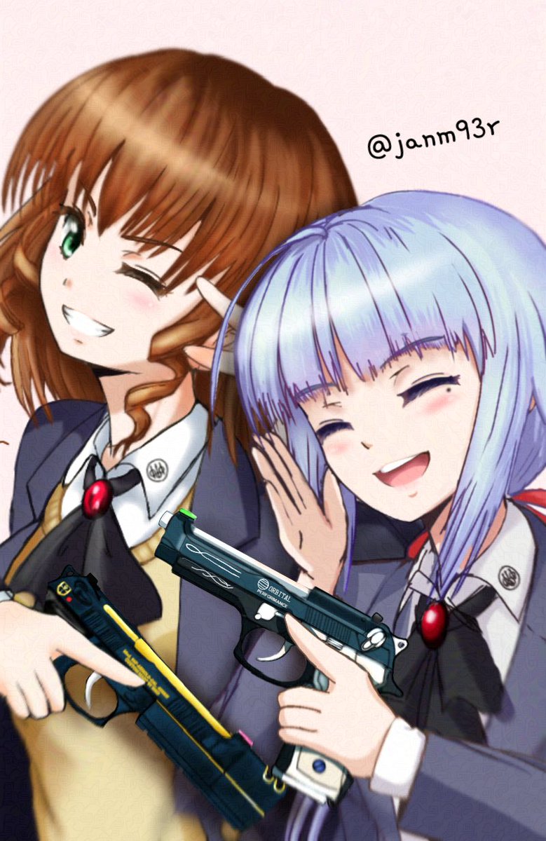 女の子二人のイラストを貼る見た人もやる 最近のこれしかなかった…