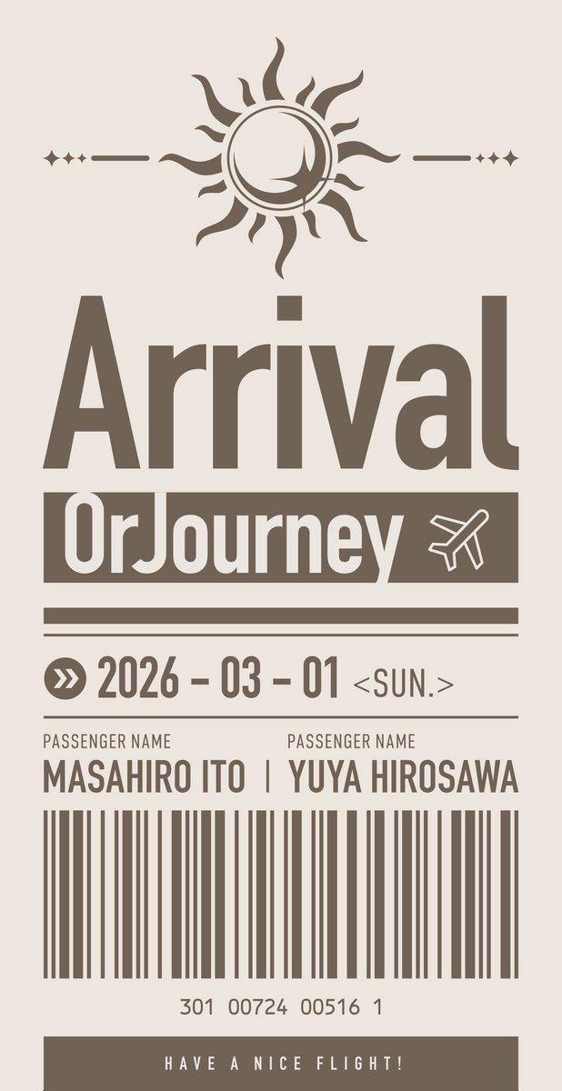昨日はOrJourney初のストリートライブ
ありがとうございました！🙇

次の #オルジャ のライブは
いよいよ初のワンマン 3月1日（日）

次回作に収録する曲、
1部・2部かけて全部やります！🎸
最高にアツい日にしましょう🔥

チケット先着販売中！
ticket.ponycanyon.co.jp/pc/290 
eplus.jp/orjourney/