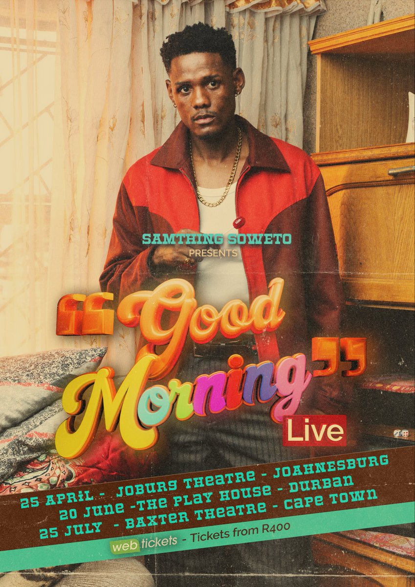 samthingsoweto's tweet photo. Online Tickets 🎟️  available only on Webticket online. But get your physical tickets at affiliate stores like Pick n Pay.()

Joburg - https://t.co/fbVrWl3eTM

Capetown- https://t.co/PGQVUGWyGa

Durban- Soon come ,hang in there. https://t.co/TXgSj0YyZX