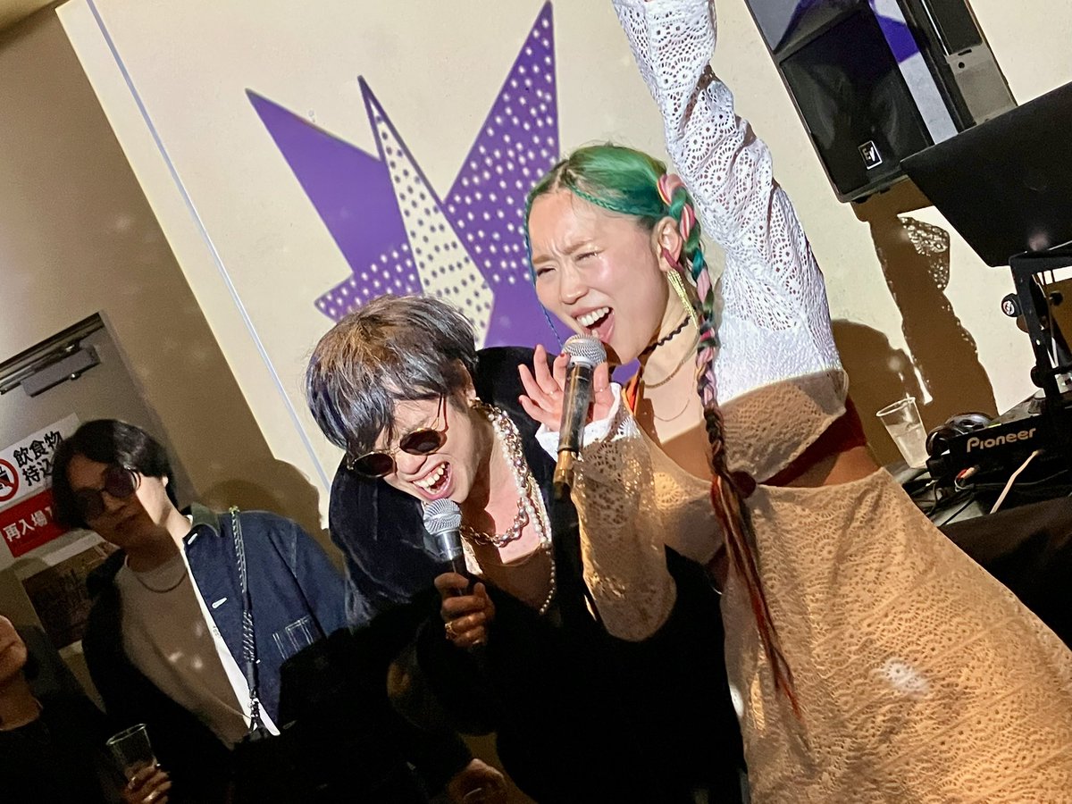 ajihengアンコールはDJブースであくびちゃんシミーのコラボpart2👍最後