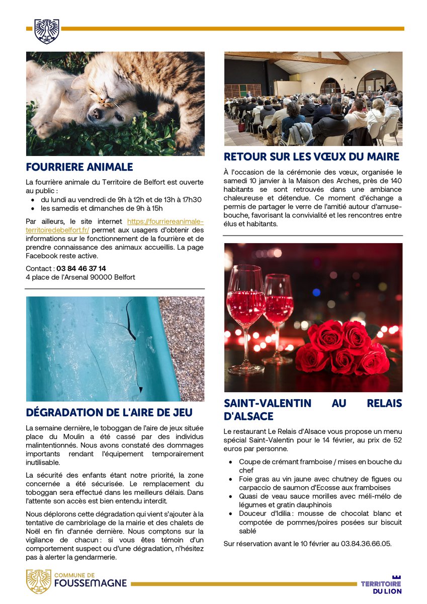 foussemagne's tweet photo. Nouveau bulletin municipal de la commune de #Foussemagne https://t.co/T8TbbRnRI8