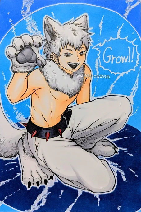 #2月になったのでフォロワーさんに自己紹介しようぜ ドラゴン系とか九尾とか 恐竜とか描くのが好きですが 最近光が死んだ夏の ヒカル君描くことも多いです