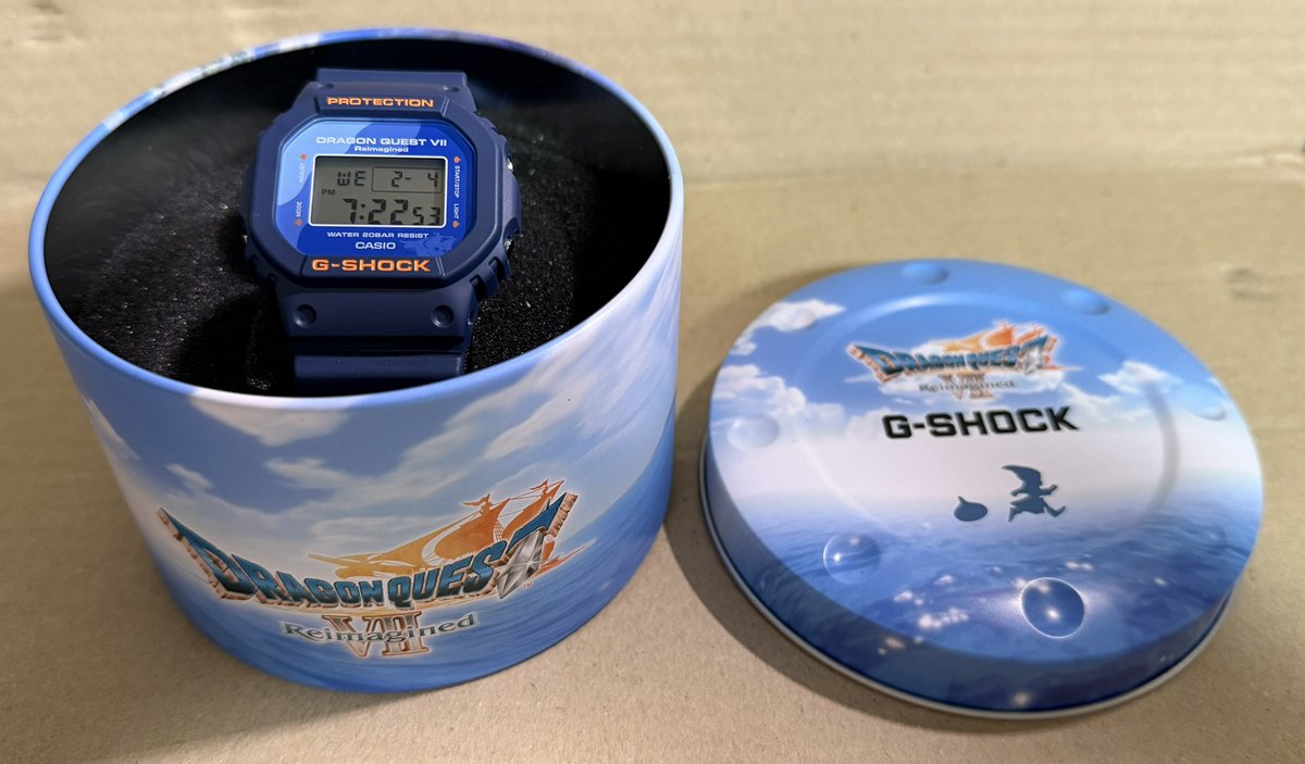 本日の戦利品。スクエニで購入したG-Shockドラクエコラボモデル