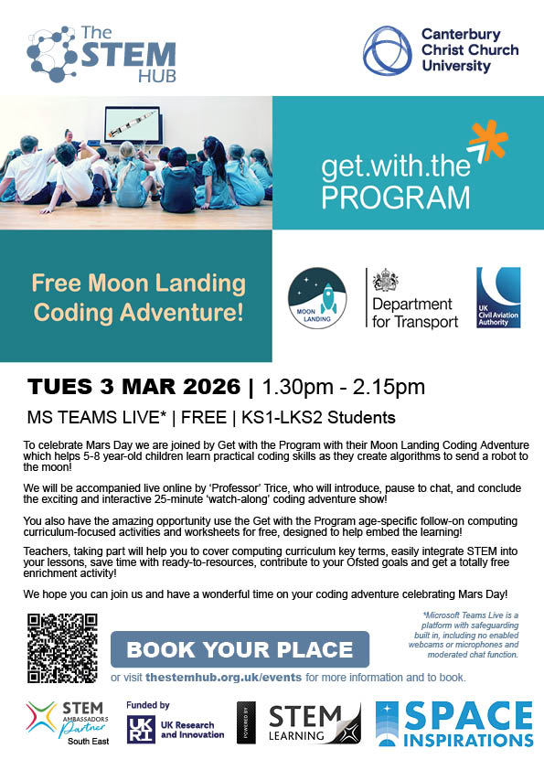 🌕Moon Landing Coding Adventure #MarsDay Special 3 Mar 1.30–2.15pm. A ...