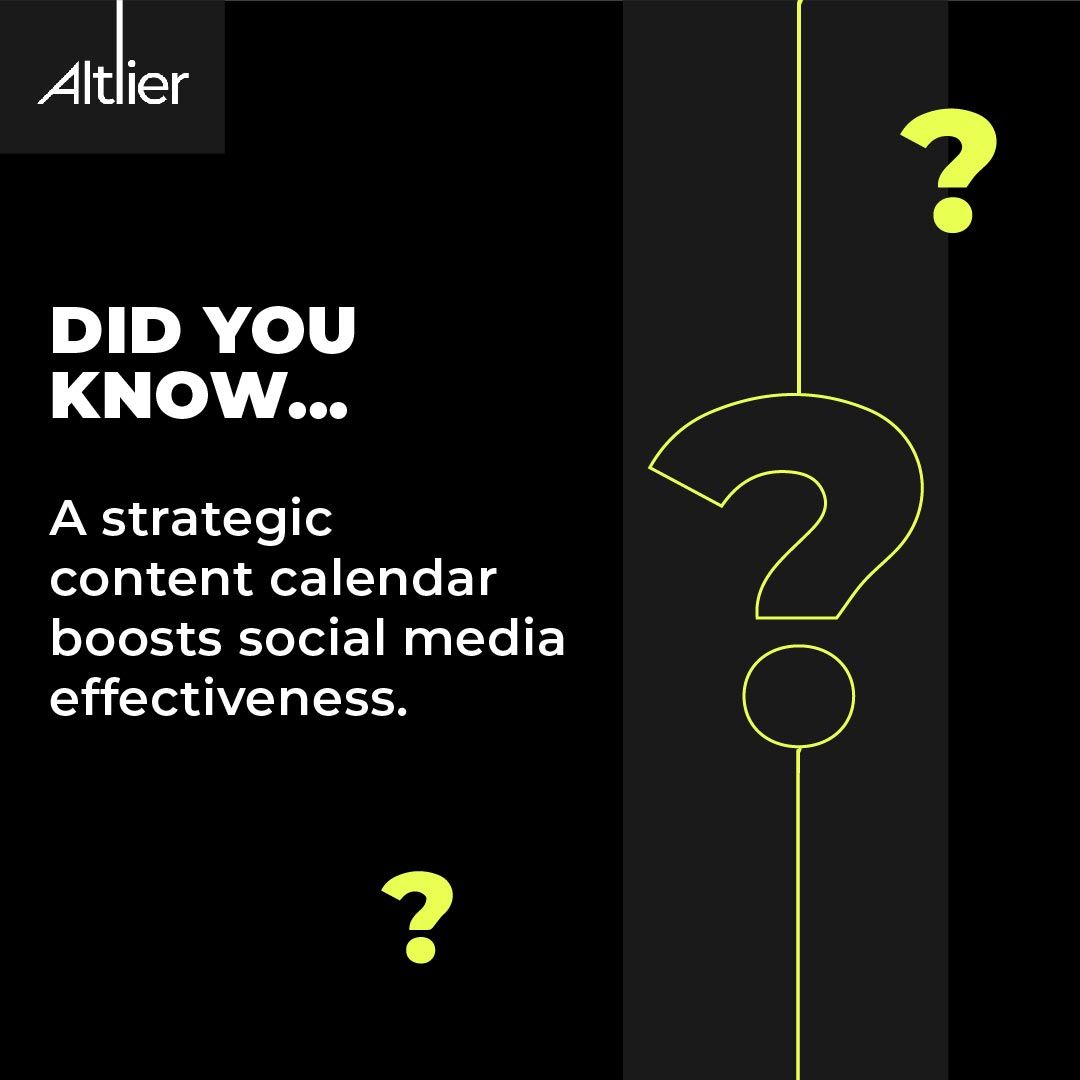 Do you have a #contentcalendar?

You should. 

Here’s why:

It will improve the consistency and organisation of the #content on your website or social media pages, keeping your audience engaged.
