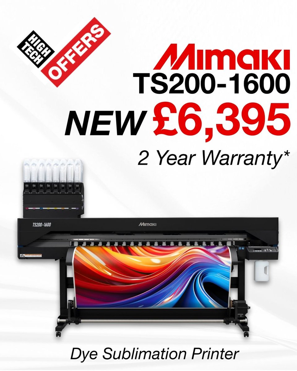 HybridServices's tweet image. 🚀 Ready to grow your apparel or textile print business?

Big savings now live across Mimaki dye-sub &amp;amp; DTF solutions, faster production, lower costs, higher margins.

Don’t miss these deals 👇
buff.ly/x16rNSE

#CustomApparel #Personalised #Textile #Printing #Print #Mimaki