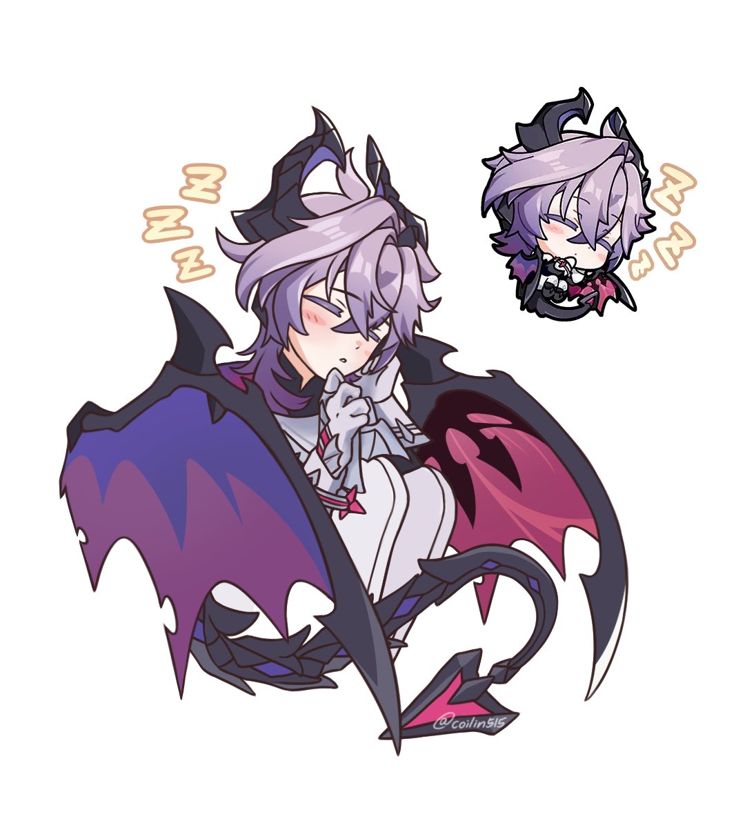 coilin515's tweet image. eepy dragon &amp;lt;3
#Durin #GenshinImpact