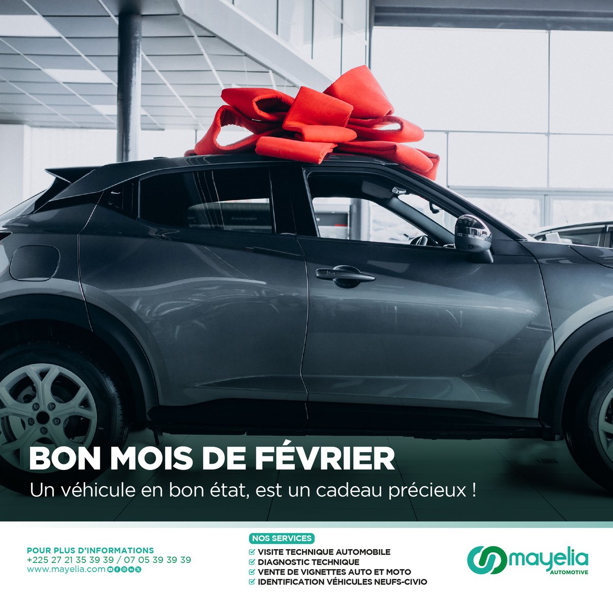Bon mois de février à tous et à toutes ! ✨

#MayeliaAutomotive #VisiteTechnique
#SaintValentin #DiagnosticTechnique
#ChampionNationalDeLaVisiteTechnique