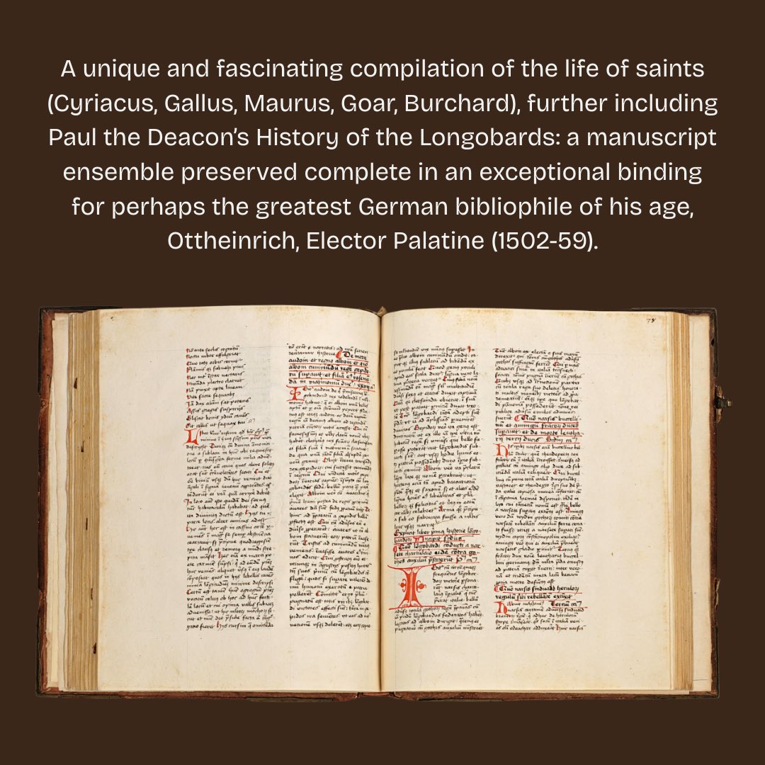 inlibris_at's tweet photo. A long missing Palatine Latin manuscript surfaced through INLIBRIS and was swiftly recognized by the Heidelberg University Library and the Vatican Library.
Identified as Pal. lat. 851, the codex has now been restored to its historical collection and made available to scholars. The rediscovery and collaboration were documented in L’Osservatore Romano (23 January 2026).

Full article : https://t.co/4ThW41aYyl

Listing : https://t.co/gz3Ej5RmIG

#manuscripts #culturalheritage #vaticanlibrary